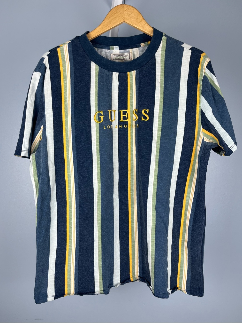 Vintage 90s Guess striped cotton tee